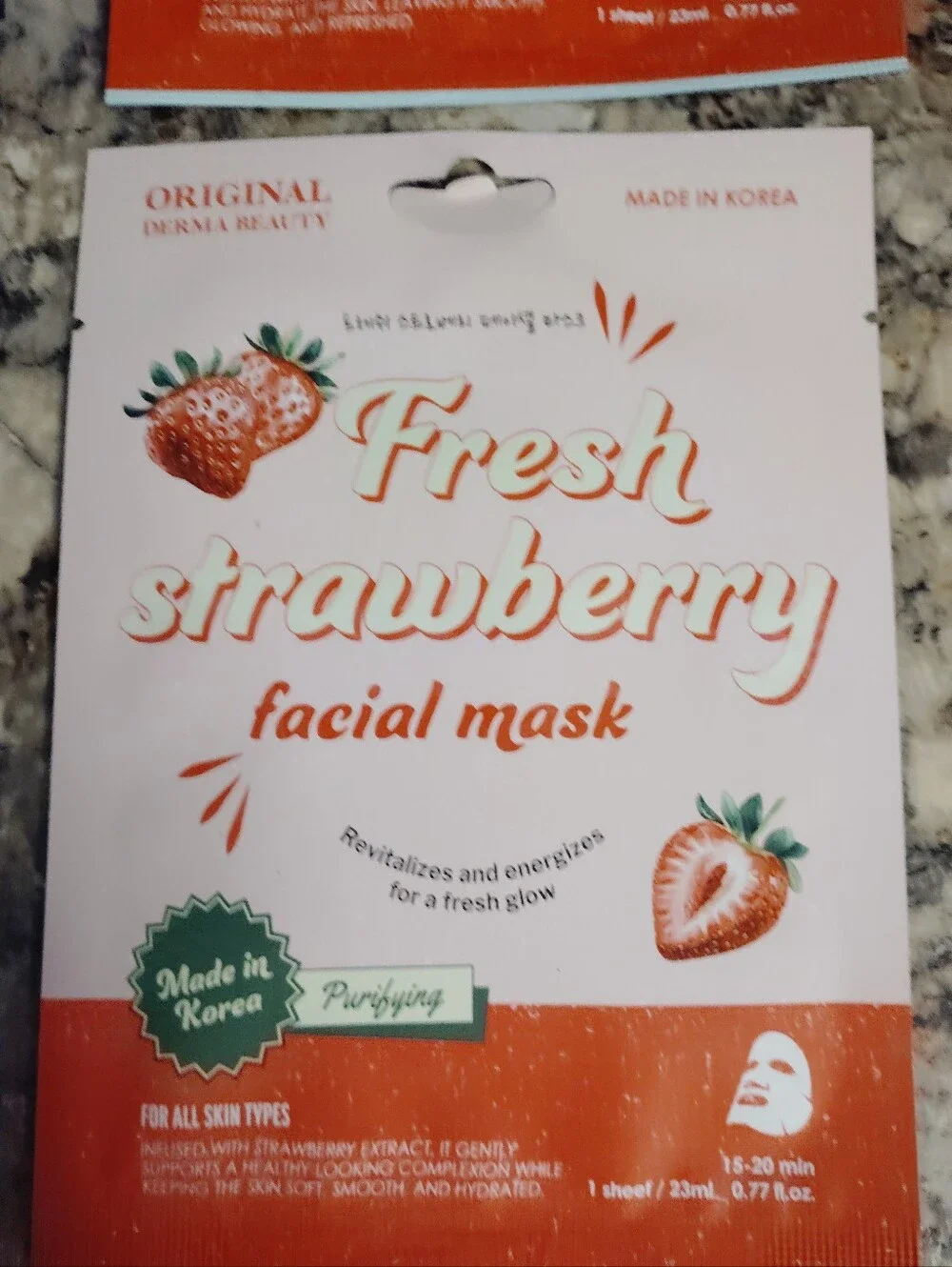 Derma beauty fresh cherry facial mask original derma beauty made in Korea